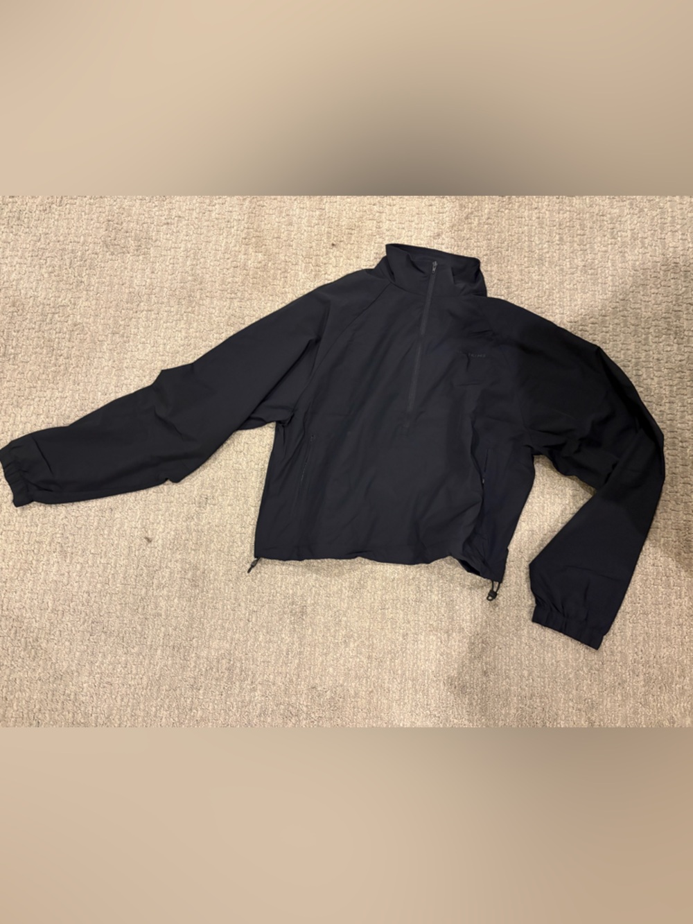 SKIMS Black Half-Zip Lightweight Jacket